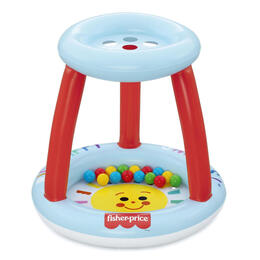Nafukovací bazén s krytom Fisher-Price Lil’ Sunshine s loptičkami 89 x 89 x 84 cm