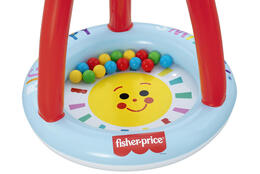 Nafukovací bazén s krytom Fisher-Price Lil’ Sunshine s loptičkami 89 x 89 x 84 cm