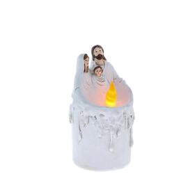 LED sviečka Svätá rodina 18 x 8,5 x 8,5 cm