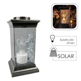 Solárny lampión s anjelom LED 14 x 14 x 28 cm