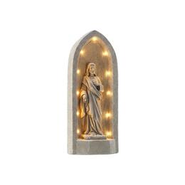 Figúra Ježiša v kaplnke s LED osvetlením 22,5 x 20 x 51,5 cm