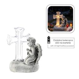 Figúra kríža s LED osvetlením 13 x 8 x 16 cm