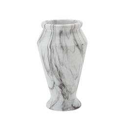 Elegantná šedá cementová váza 16 x 16 x 28 cm