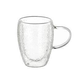 Sada 2 sklenených pohárov 'Frost' s dvojitou stenou a uchom 340 ml