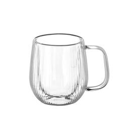 Sada 2 pohárov 'Stripe' s dvojitou stenou a uchom 230 ml