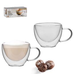Sada 2 termických šálok s dvojitou stenou 280 ml