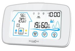 Bezdrôtová meteorologická stanica na batérie, biela