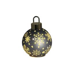 Sivá sklenená LED bombka 15 x 20 cm