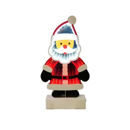 3D vianočná dekorácia - Santa Claus s LED zrkadlom