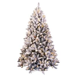 Vianočný stromček so snehom a LED osvetlením 210 cm