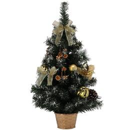 Zlatá vianočná jedlička 60 cm