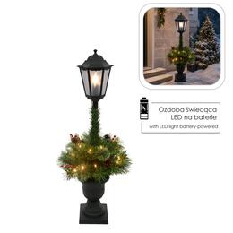 Vianočná LED lampa s dekoráciou 90 cm