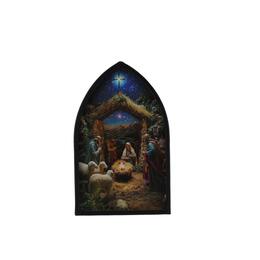 Obraz s LED osvetlením - Betlehem 13 x 21 x 4 cm