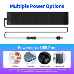 LED panel MATRIX 20 x 93 cm s USB a Bluetooth