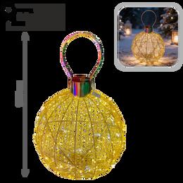 3D LED vianočná dekorácia - osvetlená bombka 130 x 80 cm