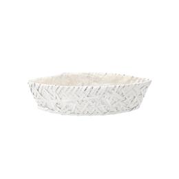 Drevená oslonka v tvare lode 51 x 19 x 11 cm biela