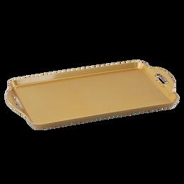 Elegantná zlatá dekoratívna taca 48 x 29,2 x 3 cm