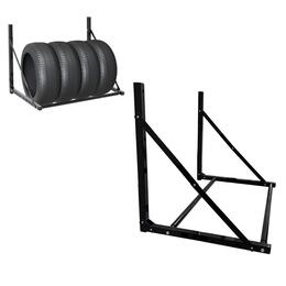 Závesný regál na pneumatiky s nosnosťou do 100 kg, 56 x 50 x 80-120 cm