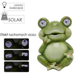Záhradná figúrka - žaba so svetielkovými očami