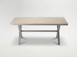 Hliníkový záhradný stôl s Polywood doskou 180 x 100 x 75 cm - béžový