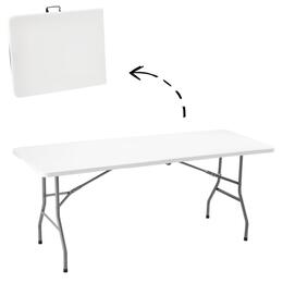 Sklenený turistický a cateringový stôl 180 x 70 x 74 cm
