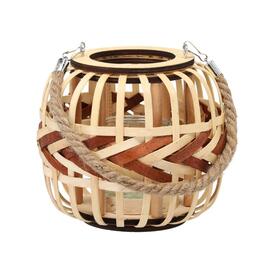 Drevený okrúhly lampión 20 cm