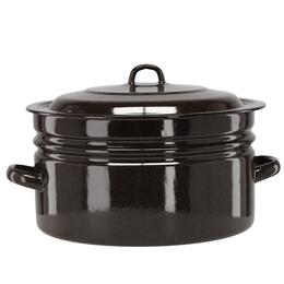 Smaltovaný hrniec 25 l, 40 cm, hnedý