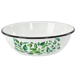 Emaliovaná miska 2,5 l, 24,5 cm, biela - Fikus