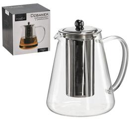 Sklenica odolná voči teplu so záparákom a kovovým viečkom 1300 ml