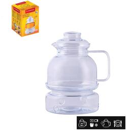 Elegantná kanvica 1,5 l so skleneným viečkom a jednoduchým uchom