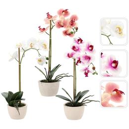 Umelý kvet - Orchidea mix 3 farby, 43 cm