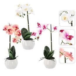 Umelý kvet - Orchidea mix 3 farby 42 cm