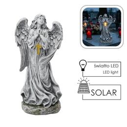 Figúra anjela s LED krížikom 50,5 cm