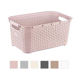 Koš na pranie Rattan s polokovaním 26L