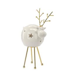 Figúrka renifera s miestom na tealight, 22,3 cm