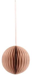 Sada 6 papierových ozdôb na vianočný stromček, priemer 8 cm, mix farieb