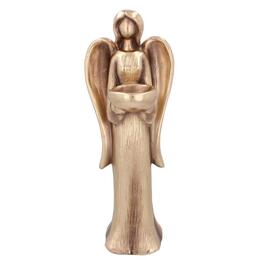 Elegantný stojaci zlatý anjel 15,5 x 15 x 42,5 cm