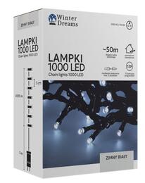 LED osvetlenie 1000L studená biela, dĺžka 53 m