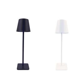 Elegantná dotyková LED stolná lampa v bielej a čiernej farbe
