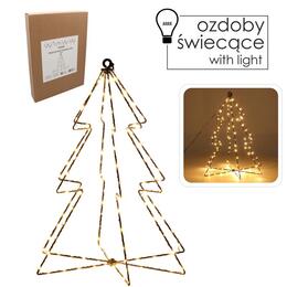 Vianočná LED ozdoba - Stromček 40 cm s 120 teplými bielymi diódami
