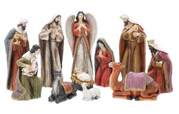 Sada 11 figúr Božieho narodenia z polyresinu do 40,5 cm