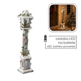 Vianočná drevená LED lampa 16 x 16 x 85 cm