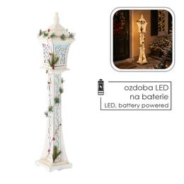 Vianočná biela LED lampáš 100 cm