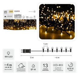 LED Cluster 400L Teplá biela - Osvetlenie na girlandy, dĺžka 3 + 4 m