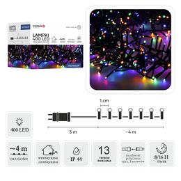 Multikolorové LED svetlá Cluster 400L, dĺžka 3 + 4 m