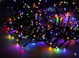 Multikolorové LED svetlá Cluster 400L, dĺžka 3 + 4 m