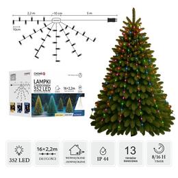Multikolorové LED svetlá s prstencom 2,2 m - 352 diód