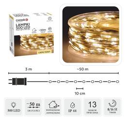 LED lampičky na špuli 500L, teplá biela, dĺžka 50 m