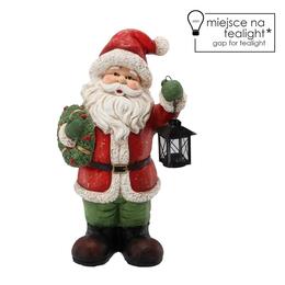 Figúrka Mikuláša s lampášom 28 x 18,5 x 51 cm LED