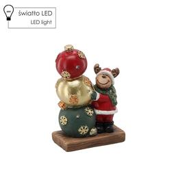 Vianočná figúrka soba s LED guľami